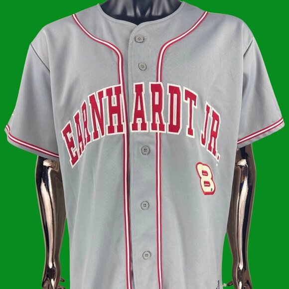 VTG Chase Authentic Dale Earnhardt Jr #8 Racing NASCAR Baseball Jersey - Picture 1 of 5